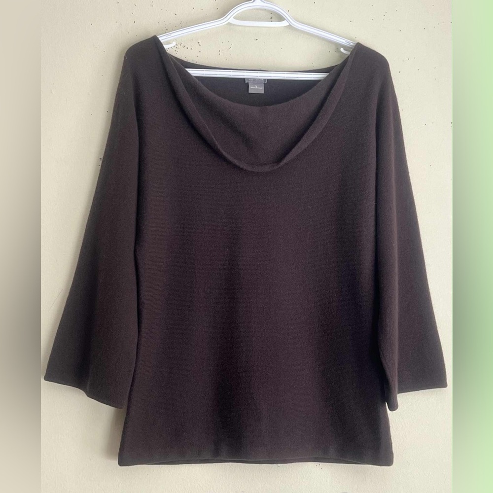 Ann Taylor Espresso Cowl Neck Sweater